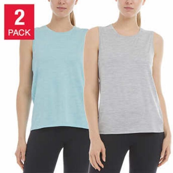 Danskin Ladies' Breathe Tank, 2-pack - Picture 1 of 7